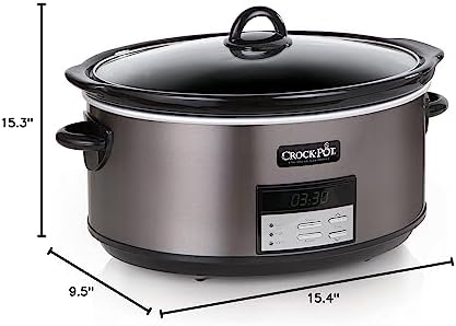8 Quart Programmable Slow Cooker with Auto Warm - Curated Catalog Q5