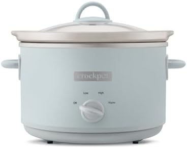 4.5 Quart Manual Slow Cooker – Macaroon Blue - Curated Catalog E0