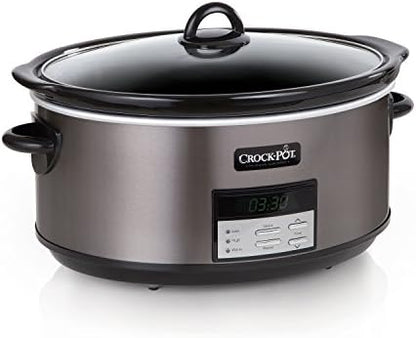 8 Quart Programmable Slow Cooker with Auto Warm - Curated Catalog Q5