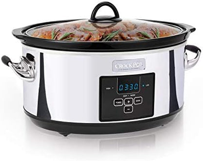 7 Quart Programmable Slow Cooker – Polished Platinum - Curated Catalog J9