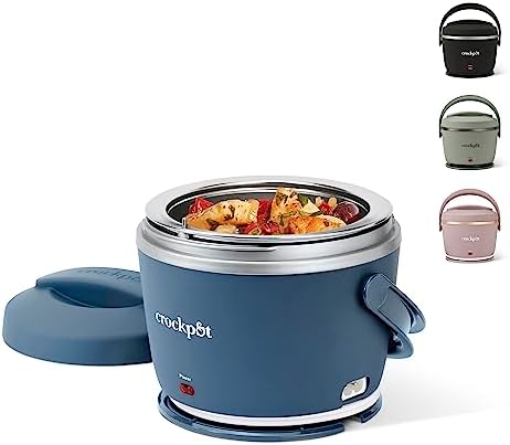 Electric Lunch Box Food Warmer 20oz – Faded Blue - Curated Catalog B8