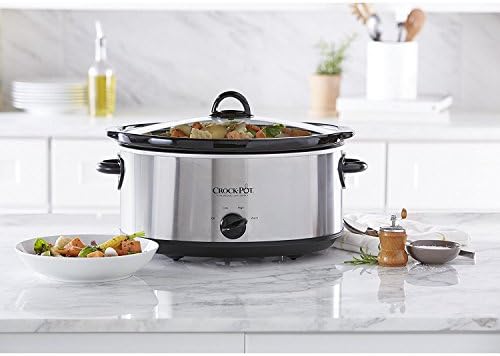 7 Quart Oval Manual Slow Cooker – Stainless Steel - Curated Catalog M6