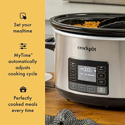 7 Quart Portable Programmable Slow Cooker with Timer - Curated Catalog W6