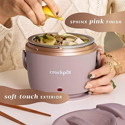 Electric Lunch Box Food Warmer 20oz – Blush Pink - Curated Catalog U1
