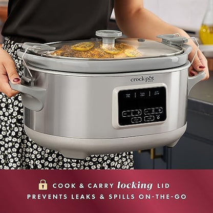 7 Quart Programmable Cook & Carry Slow Cooker - Curated Catalog X8
