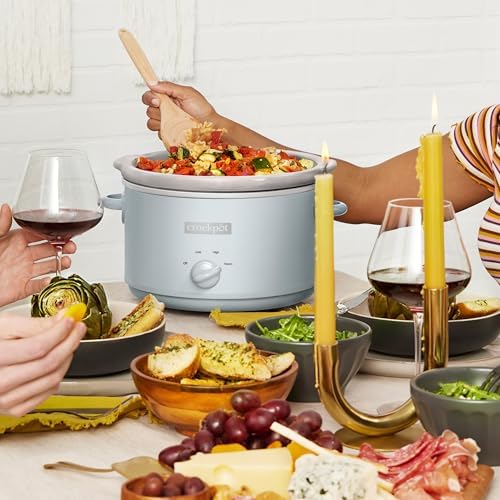 4.5 Quart Manual Slow Cooker – Macaroon Blue - Curated Catalog E0