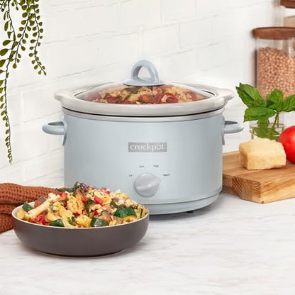 4.5 Quart Manual Slow Cooker – Macaroon Blue - Curated Catalog E0