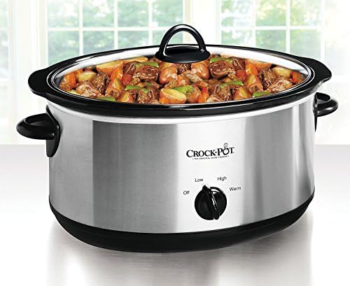 7 Quart Oval Manual Slow Cooker – Stainless Steel - Curated Catalog M6
