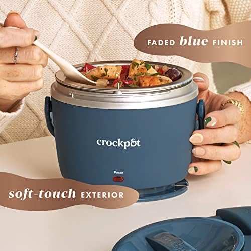 Electric Lunch Box Food Warmer 20oz – Faded Blue - Curated Catalog B8