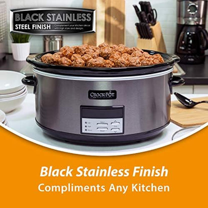 8 Quart Programmable Slow Cooker with Auto Warm - Curated Catalog Q5