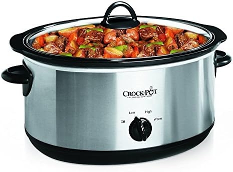 7 Quart Oval Manual Slow Cooker – Stainless Steel - Curated Catalog M6