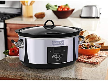 7 Quart Programmable Slow Cooker – Polished Platinum - Curated Catalog J9