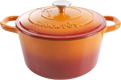 3 Quart Enameled Cast Iron Dutch Oven – Aqua - Curated Catalog Z6