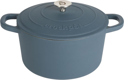 3 Quart Enameled Cast Iron Dutch Oven – Aqua - Curated Catalog Q9