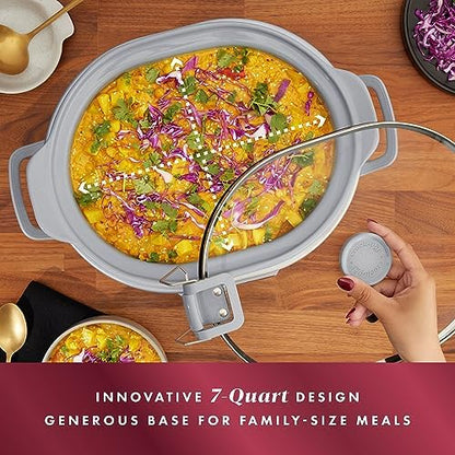 7 Quart Programmable Cook & Carry Slow Cooker - Curated Catalog X8